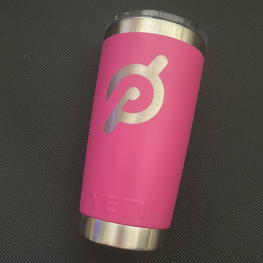 New Peloton x Yeti Prickly Pear Pink 20 oz Rambler